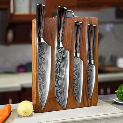 4 Teile/satz Küche Kochmesser Set Stahl Messer Holzgriff Kochen Werkzeug Messer Küche Schneiden Messer Set