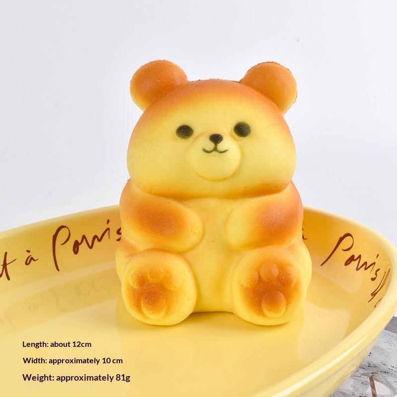Simulated Bread Kneading Slow Rebound Toy Pu Wet Soft Feel Animal Themed Decompression Stress Relief Toy