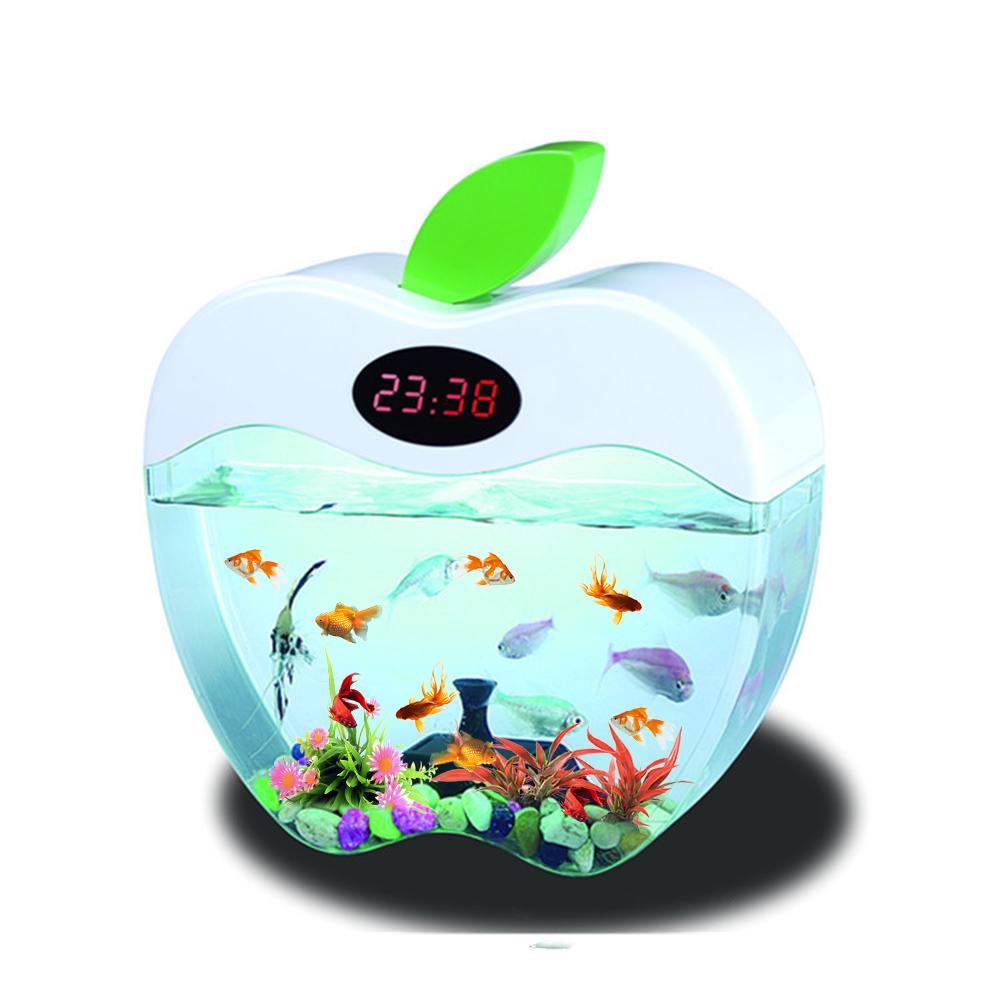 MINI Fisch Aquarium Tank Aquarium Lampe kleine Aquarium Fish Tank