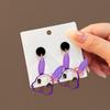 Cute Cartoon Rabbit Ear Studs In Transparent Design for Girls and Women