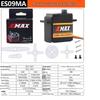 Servo Digital Yinyan ES09MA com Engrenagem de Metal
