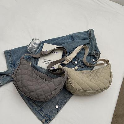 Popular Armpit Bag Autumn and Winter New Popular Fashion Canvas Light Commuter Shoulder Dumpling Bag Women