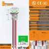 Lanbo 12QC High-Current Waterproof Metal Tactile Switch with LED, IP67 Stainless Steel.