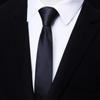 Men'S And Women'S Korean Version Of Narrow Tie Lazy Zipper Thin Kuroshio Fashion Casual 5Cm7Cm Small Tie Groom