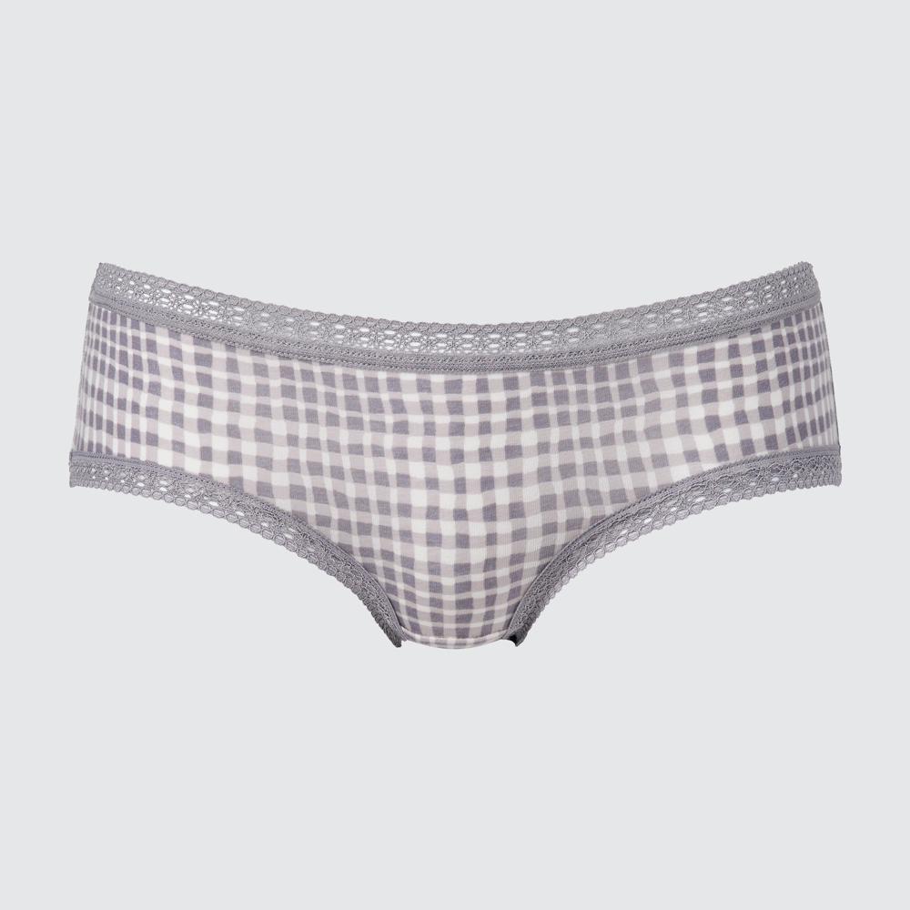 

Шорты UNIQLO в клетку с облегающими бедрами 05 GRAY/3XL