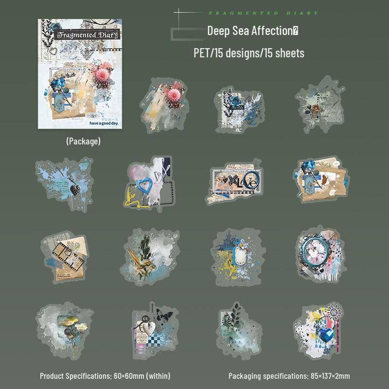 Retro Graffiti Diary & Sticker Set: Versatile Collage Journal Paper Series