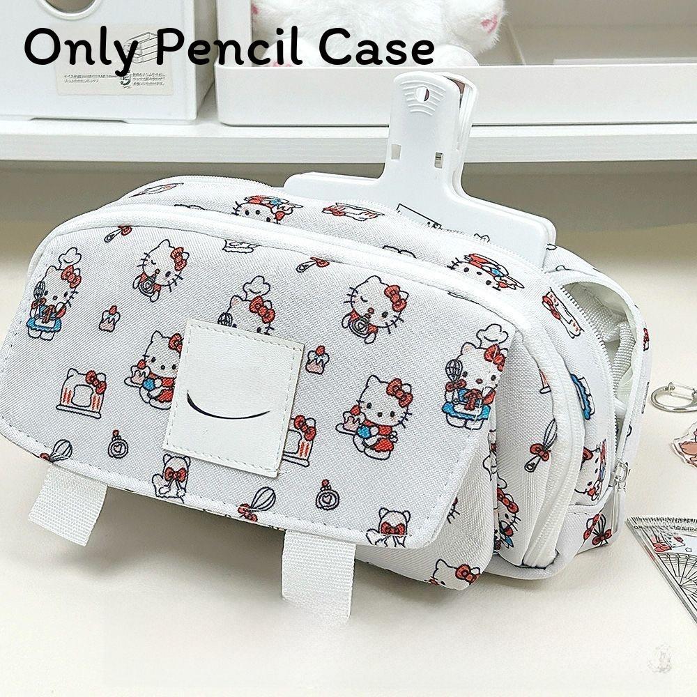 Capybara Flip Cover Pencil Case With Canvas Material For Students And Office Use