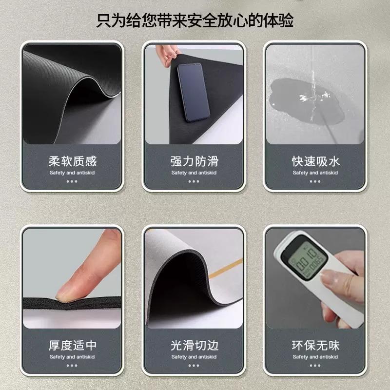 Modern Entrance Diatom Mud Mat Non-Slip Absorbent Fast Dry Trimmable Doormat Dirt Resistant Home Hallway Doorway Floor Rug