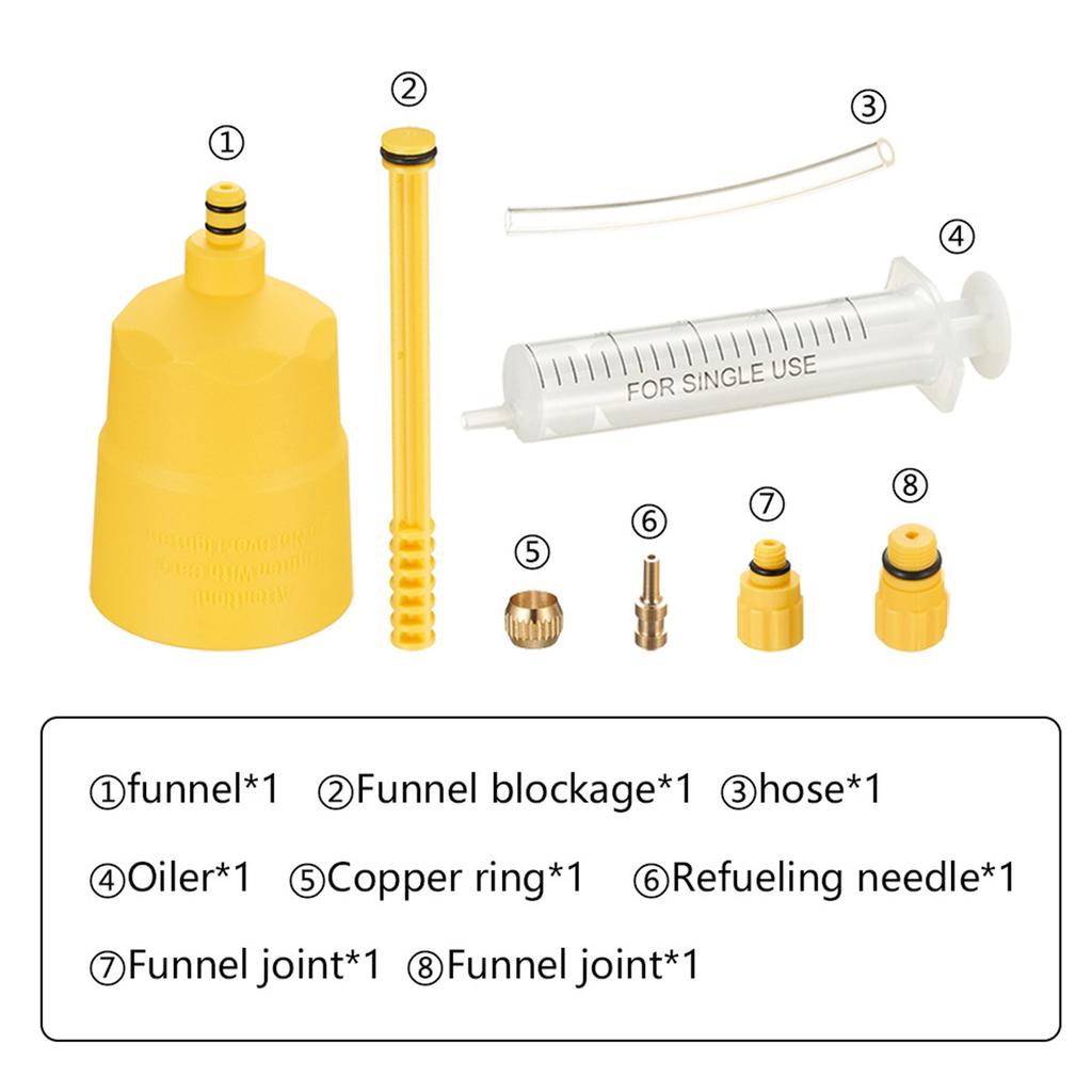 Hydraulic Disc Brake Bleed Kit for Road Bikes Easy Use Bicycle Brake Oil Injection Tool with Bleeder for DOT Oil