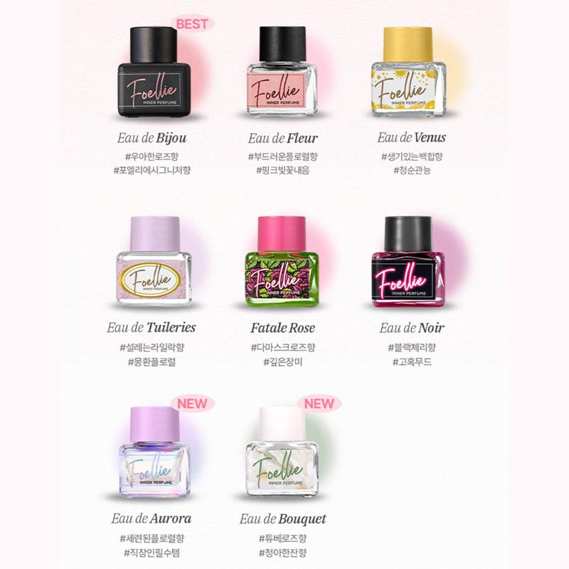 Foellie Inner Perfume Feminine Care 5ml – Eau de Bijou & Multi Scent Options Y-Zone Perfume