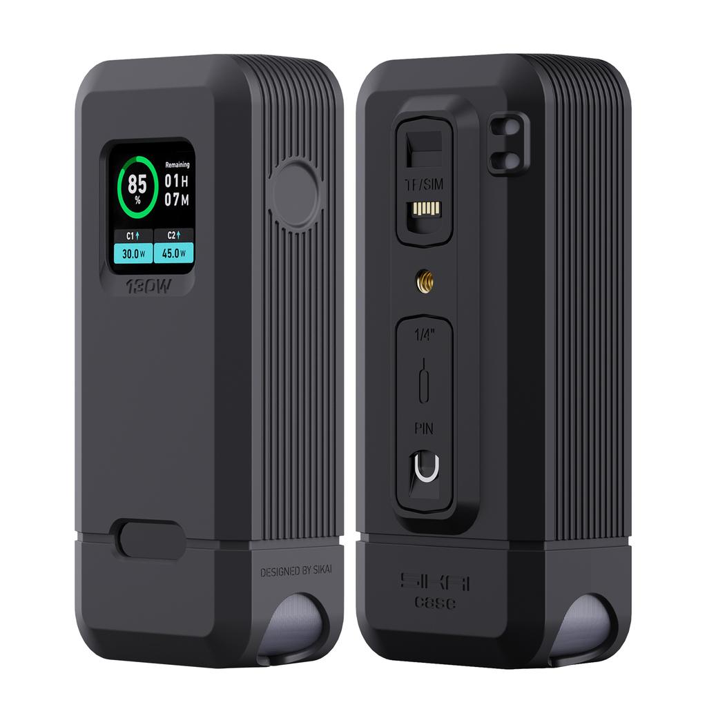 Silicone Protective Cover Silicone Case for Anker Prime Power Bank 12,000 mAh 130W TF/SIM Card Storage Travel Carrying Case