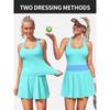With Tennis Charmleaks Womens Dress Builtin Shorts Scalloped Golf Dress Racerback Athletic Skirts