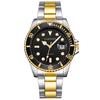 CURDDE Men Fashion Military Stainless Steel Date Sport Quartz Analog Wrist Watch