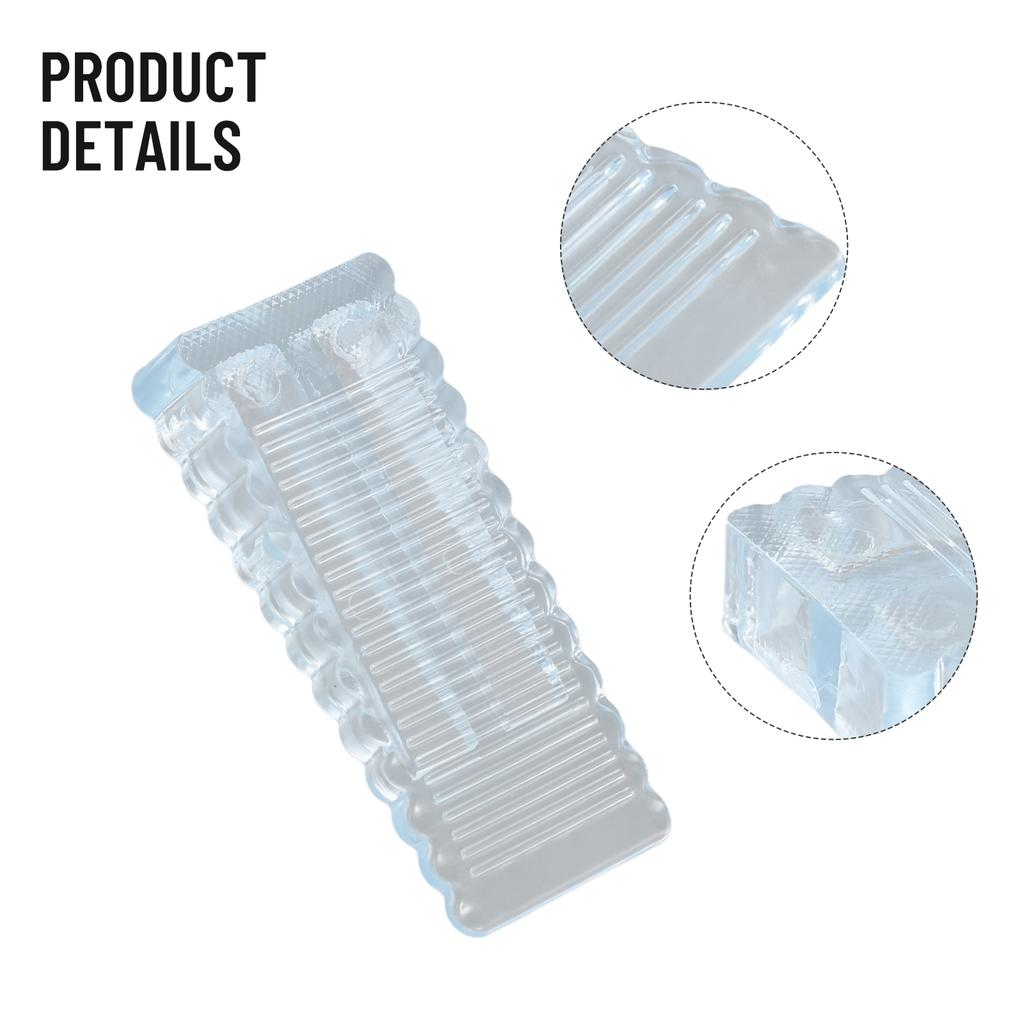 1pc Rubber Door Stopper Home Anti-collision Safety Door Stopper Silicone Door Anti Slip Door Blocker Female Living Alone