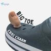 Funny Big Toe Croc Charm Shoe Decoration