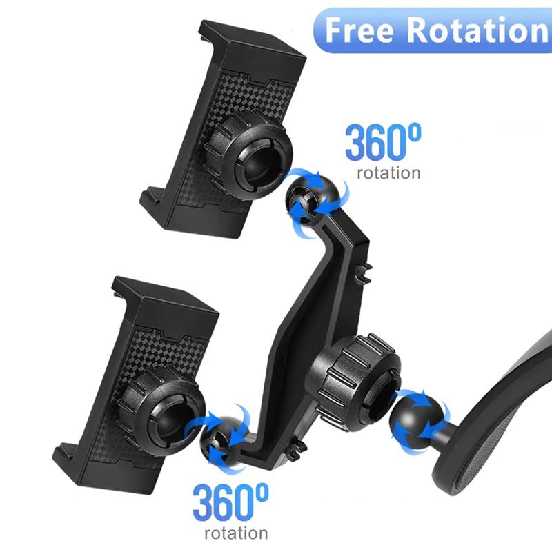 Upgrade Universal 17mm Ball Head Car Holder Adapter Holder Holder Accessory to Connect 2 Mobile Phones