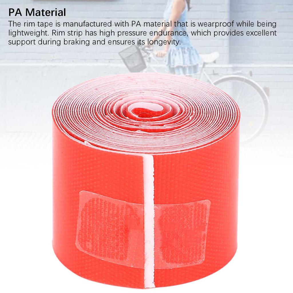 2pcs Cycling Rim Strips 78.74in Long Cycle Rim Tape Tubeless High Pressure Wheel Liner for Mountain 