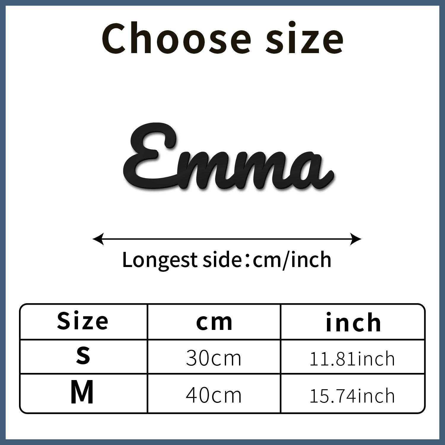 

1pc Personalized Wooden Name Sign - Customizable Last Name Room Home Decor Unique Custom Gift M чорний