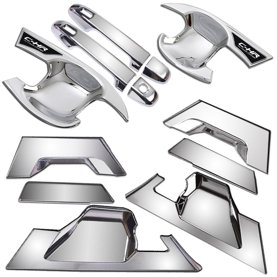 

Kayafar Toyota Door Handle CHR Door Knob Exterior Bowl Cover CHR Exterior Protects Against Compatible with All Front New Model Set C-HR Covers,