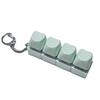 4 Keys Fidget Keychain Key Button Pinch Toy Funny Clicker Toy Pendant  for Adult&Kids