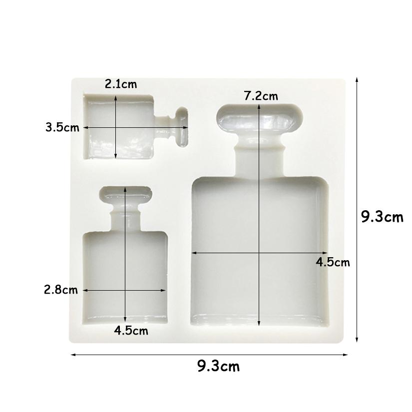 

Силиконовая форма Флаконы для духов Сахарная мастика Форма для кексов Шоколад Выпечка Инструменты для украшения торта из мастики