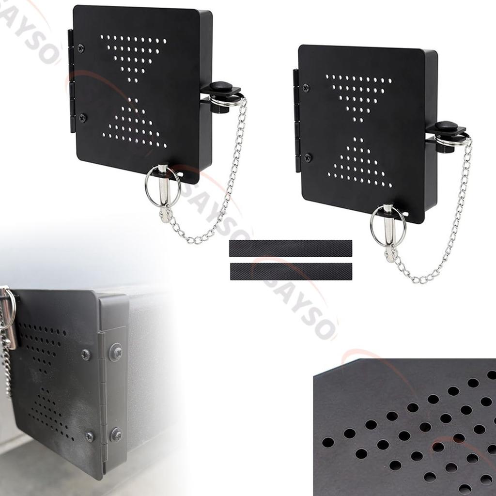 RV Bumper Cap Cover,RV Bumper Plug End Cap,Square Bumper Caps for RV,Fits Standard RV 4inch Square Bumpers, Black-2pack