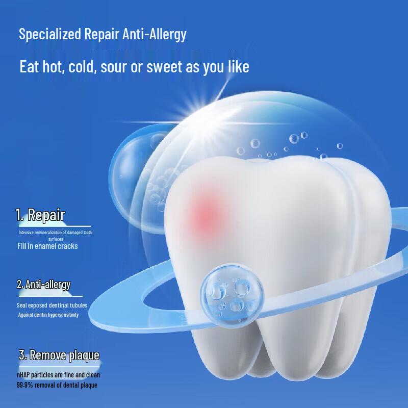 SEMIBOOM Hydroxyapatite Fluoride Repair Toothpaste