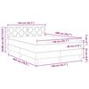 Box Spring Bed with Headboard Taupe 140 x 200 cm Fabric
