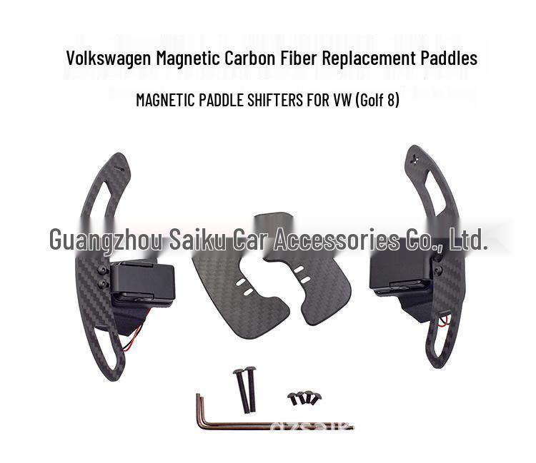 Volkswagen Golf 8CC Carbon Fiber Steering Wheel Magnetic Paddle Shifters