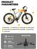 BURCHDA Ny RX50 1800W 50 km/h Elektrisk Mountainbike för Vuxna, 48V 20Ah Litiumbatteri 26 tums Fat Tire Ebike