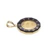 Speranza 24K Pure Gold Coin Pendant Top Crown Black Glass Clock with 18K Engraving 1/25oz