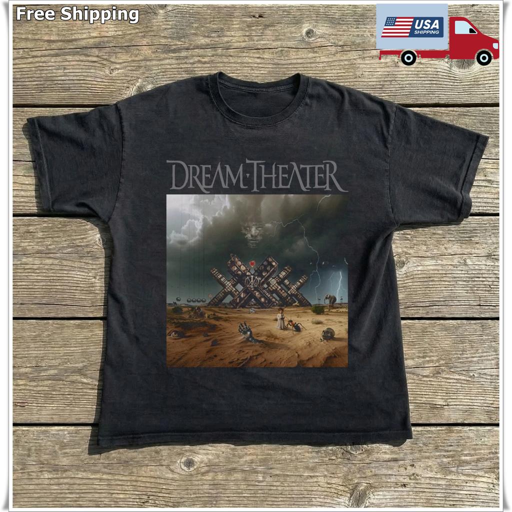Dream Theater - 40th Anniversary Tour 2024-25 Unisex Schwarzes T-Shirt, Größe S-5XL