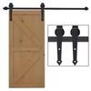 Sliding Door Kit, Rustic Design, Carbon Steel, Supports Up To 100 Kg Per Panel