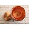 Copper Water Pot, Embossed Finish Design with Brass Tap & Stand, Storage & Serving Water, Volume- 5 Liters