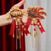 Dragon Phoenix Wedding Boutonniere & Bouquet Set for Groom and Bride - Elegant Full Set