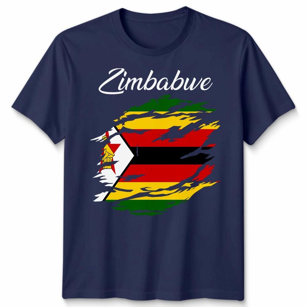 Zimbabwe Flag Unisex T Shirt Country Nationality Support Sports Pride Tee