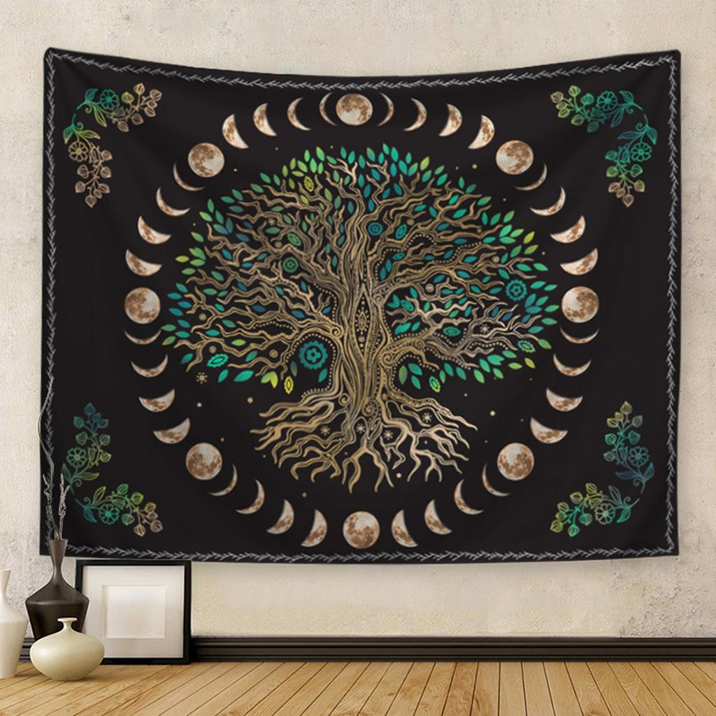 Mandala Tapestry Hippie Tapestries Mystic Chakra Meditation Decor Tapestry Decor for Living Room Backdrop Dorm