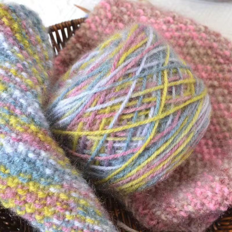 150G Squirrel Fluff Ball, Medium and Thick Thread, Hand-woven DIY Crochet Hook Hat Thread, Sweater Material, Baby Fluff Thread