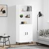 VidaXL Highboard White 69.5x34x180 Cm Engineered Wood 3189253