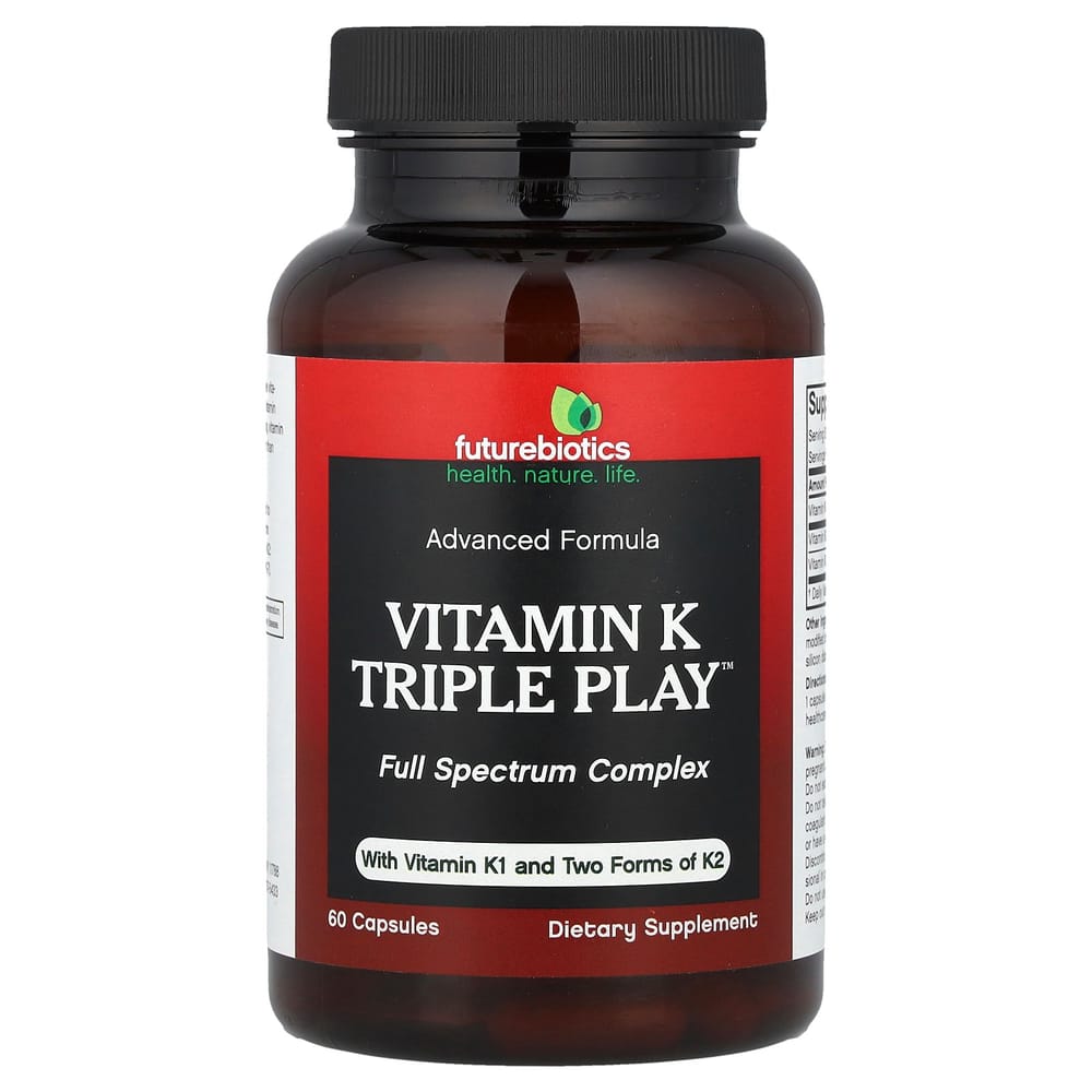 FutureBiotics Vitamin K Triple Play, 60 Capsules