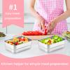 Food Storage Containers With Lids Stainless Steel Snack Box Leak-Proof Stackable Meal