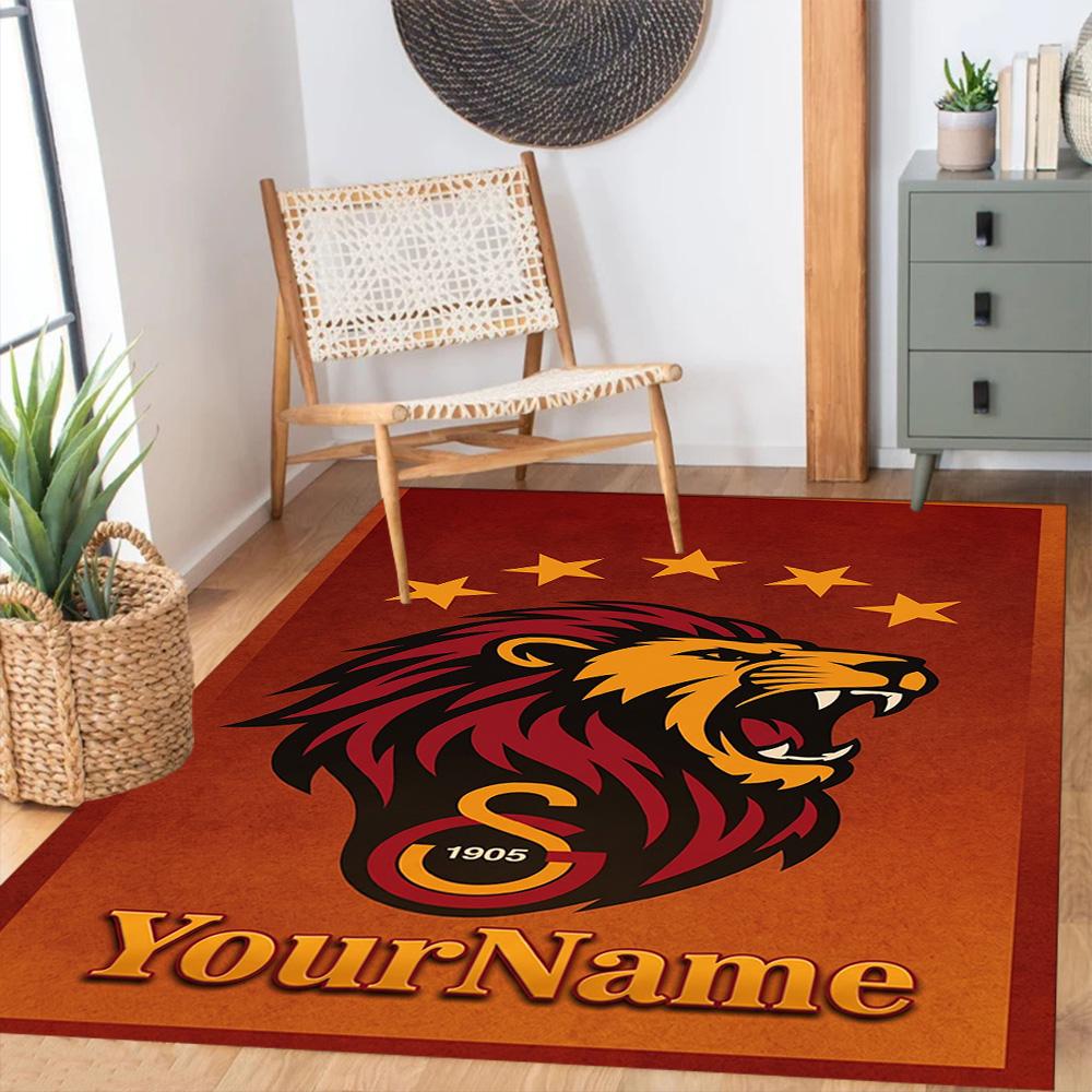 Galatasaray Personalized Text Floor Mat Design For Decorate Room Living Rooms Foyer Game Room Antislip Carpet Anime Office Decor Best For Christmas