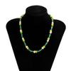 Salirco Bohemian Imitation Pearl Choker Necklace Fashion Colorful Acrylic Beaded Short Necklace Women's Trend Y2K Beach Jewelry