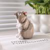Handcrafted Wood Carving  Mouse Desk Decoration Vivid Mouse Figurine Home Decor Handicraft Collection Ornaments Rat Statue
