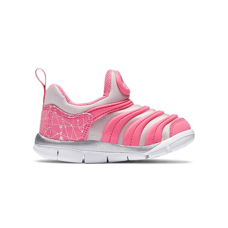 Nike Dynamo Free Caterpillar Low top Sports Casual Shoes Pink Gray Infant And Toddler DC3273-606