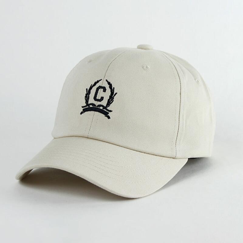Basic Cotton C Laurel Ball Cap Group Couple Luxury Cap ivory