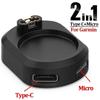 Typ-C-Ladegerät-Adapter für Garmin Fenix 7 6 5 7X Forerunner 955 935 255 Uhr-Ladestecker für iOS Micro-USB-C-Ladeadapter