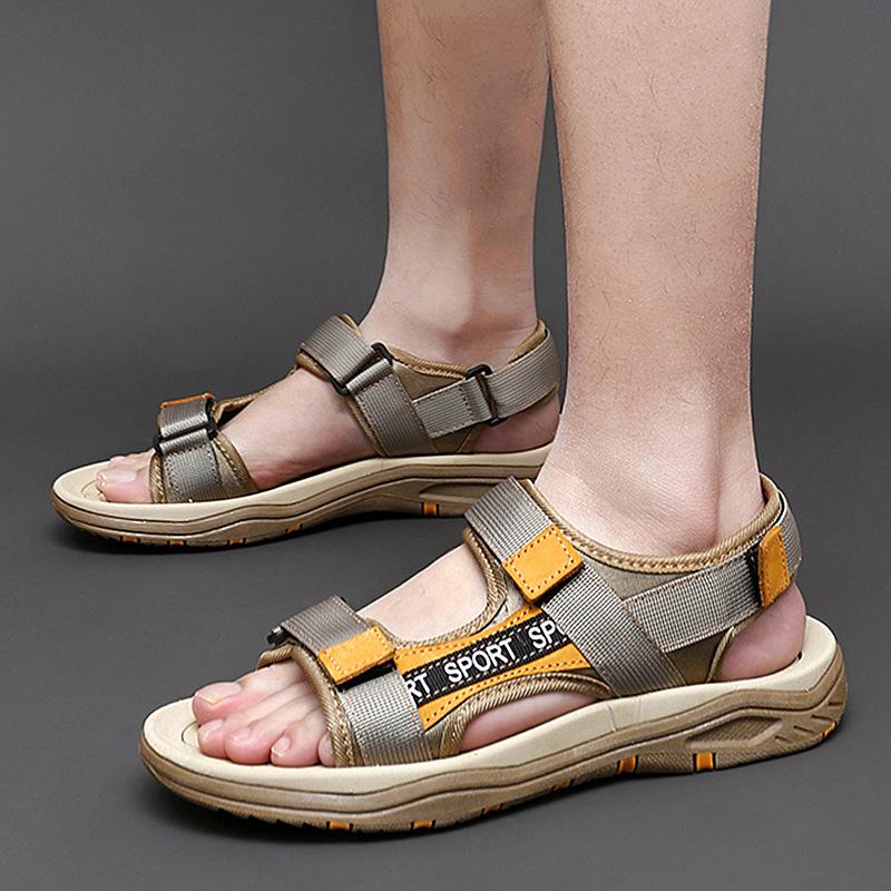 

Large size men s summer casual stitching beach sandals mesh mesh shoes outdoor hiking shoes 2025 47