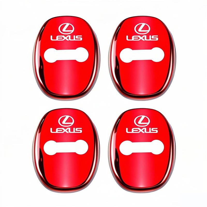4PCS/Set Fashion Stainless Steel Car Covers Door Lock Protecting Cover For Lexus F SPORT ES RX NX LS UX LM LX GX LC RZ IS CT GS