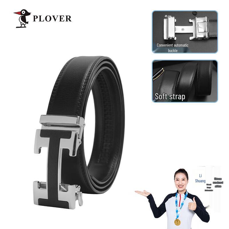 

PLOVER Men s Automatic Buckle Leather Belt 120cm